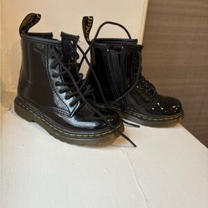 Dr. Martens Black Patent Leather Boots